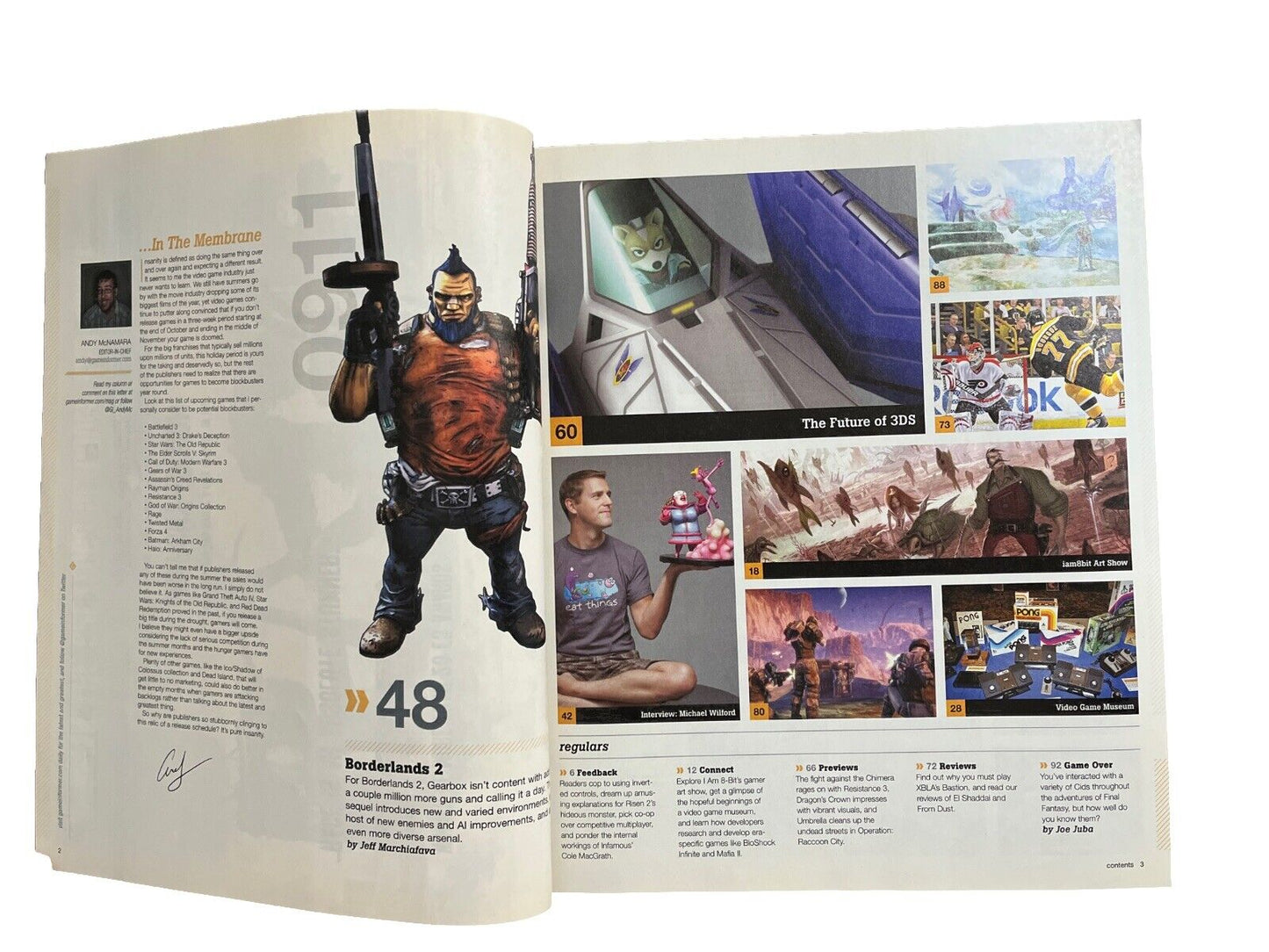 September 2011 Game Informer Collectable Video Game Magazine #221 Borderlands 2