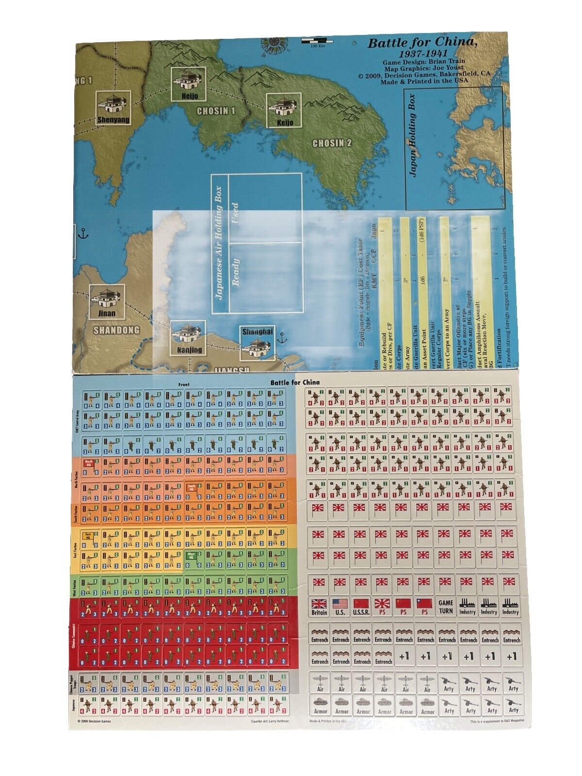 Strategy & Tactics Wargame Magazine #259 And Board Game - Battle For China 1937