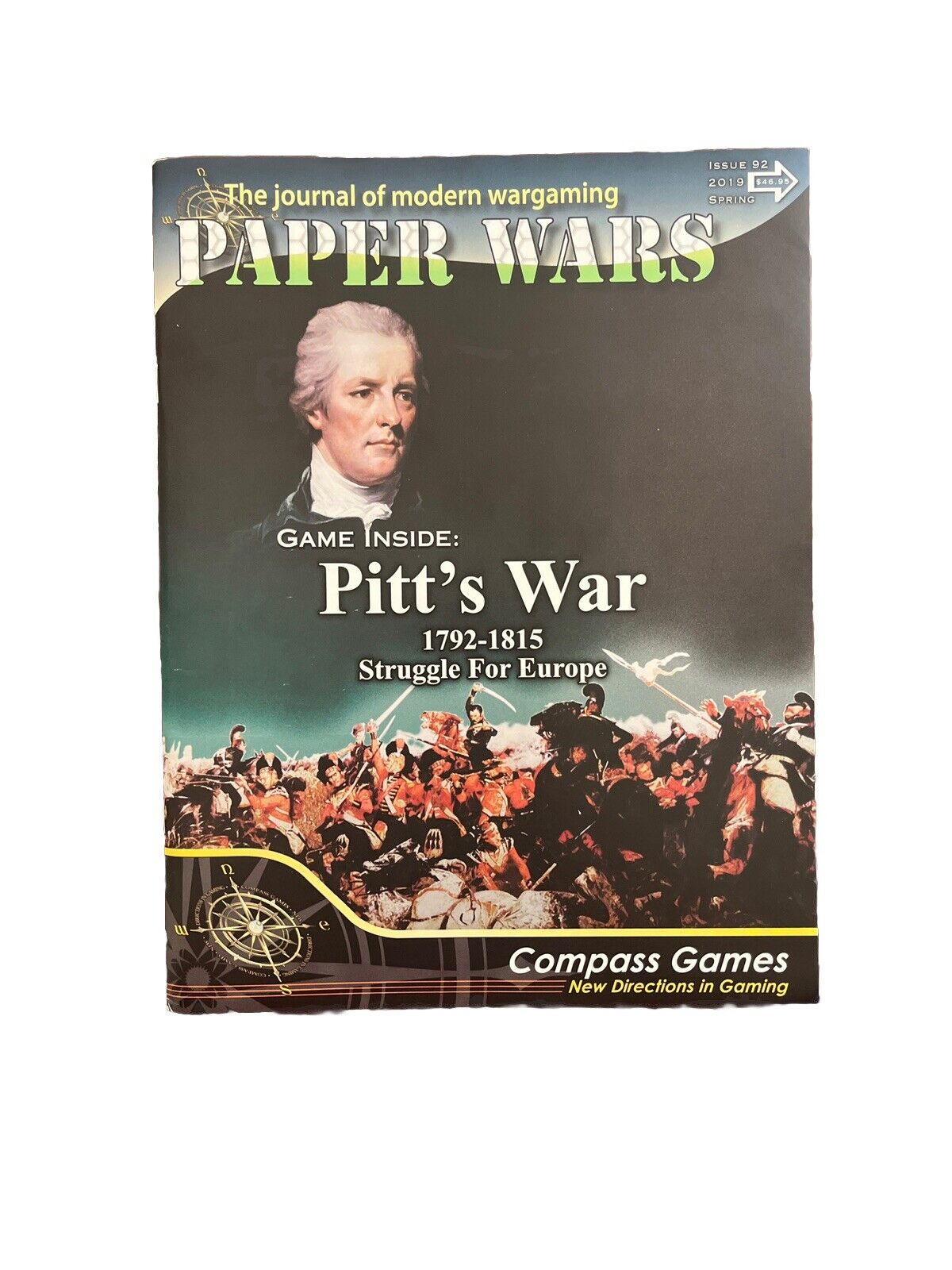 Compass Paper Wars Magazine #92 With Complete Historical Game - Pitt's War