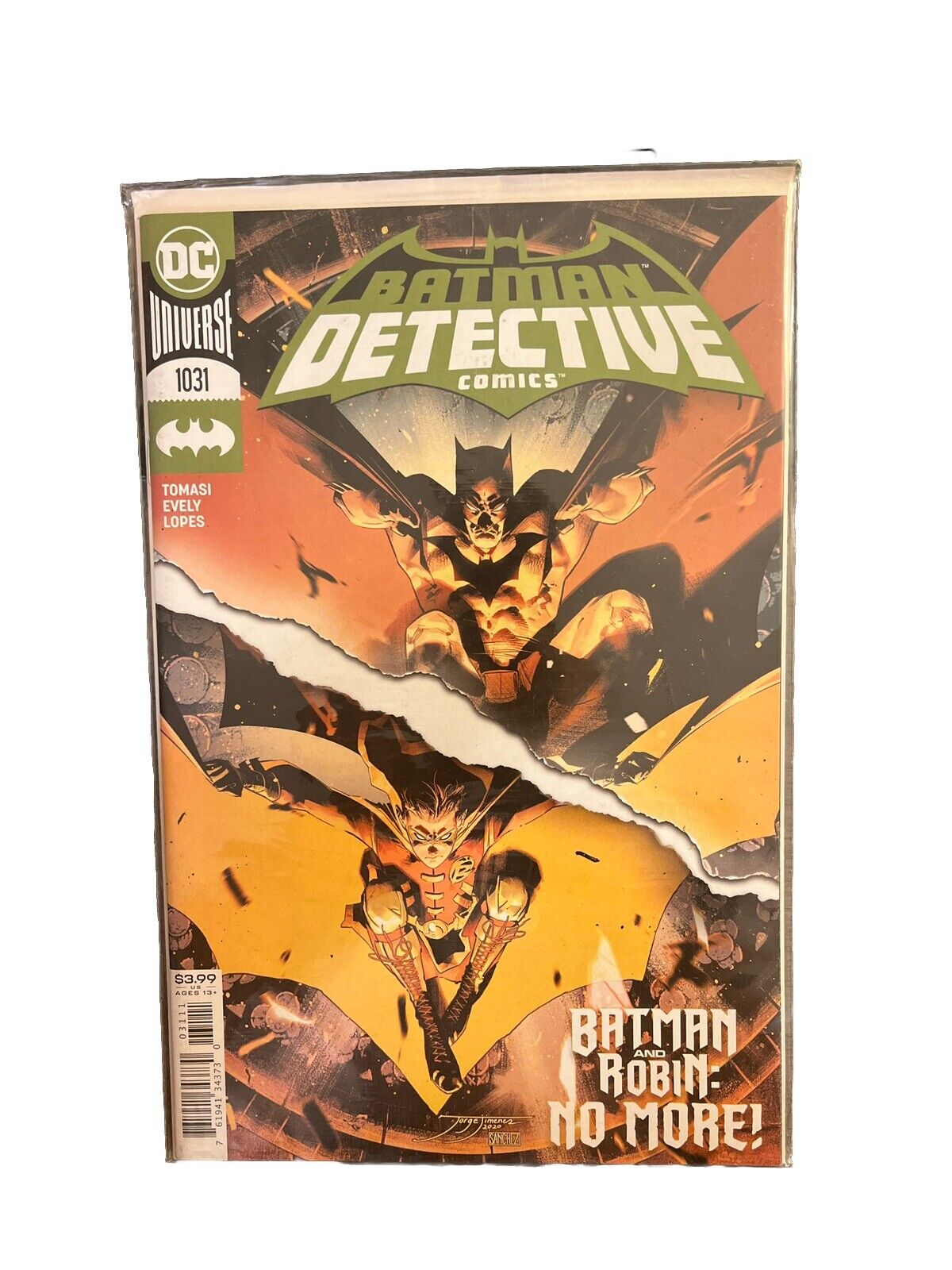 DETECTIVE COMICS #1031 COVER A JORGE JIMENEZ VF/NM 2020 DC COMICS HOHC