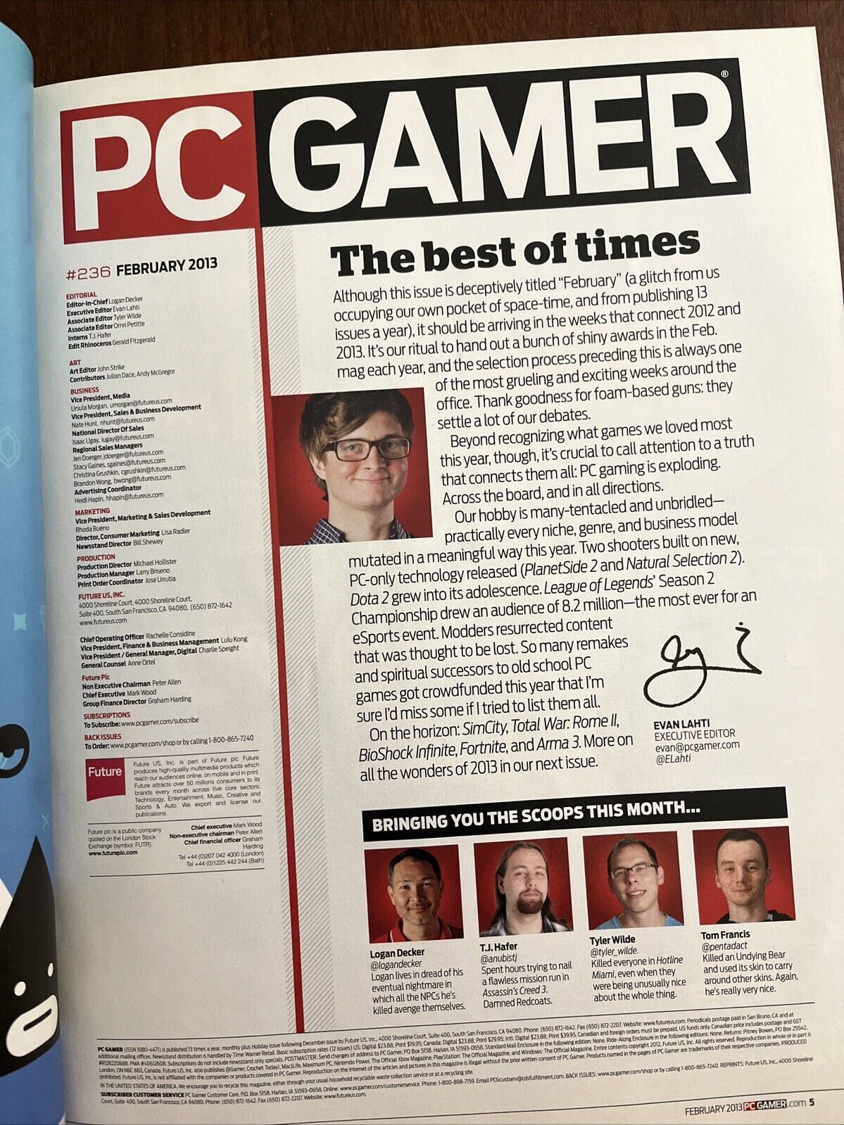 PC GAMER #236 FEBRUARY 2013 video game Computer Game magazine - NEVERWINTER