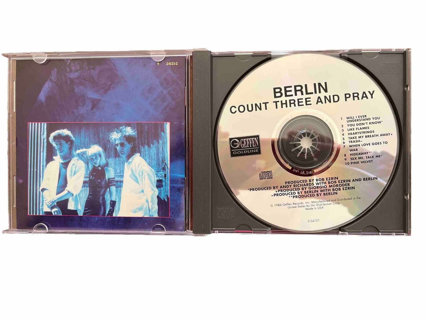 Berlin ‎– Count Three And Pray (CD, 1986, Geffen)