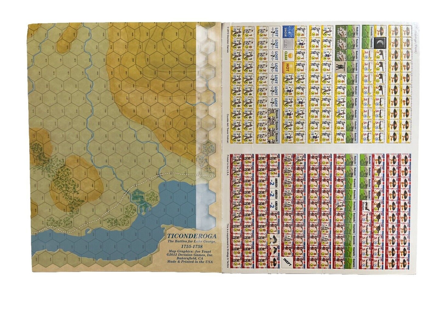 Strategy & Tactics Magazine #277 & Wargame Ticonderoga: Battles for Lake George