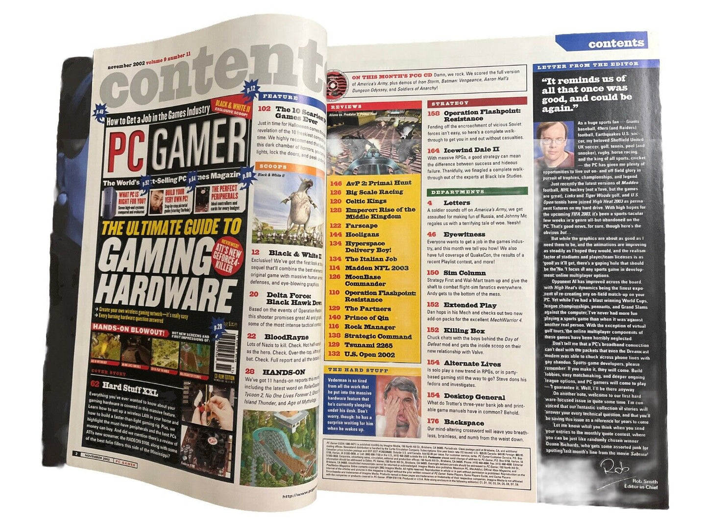 PC Gamer Magazine Nov.2002 VOL.9 No.11 The Ultimate guide to gaming hardware