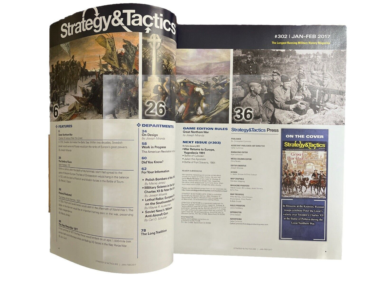 Strategy & Tactics Magazine #302 With Historical Board Game - Great Northern War