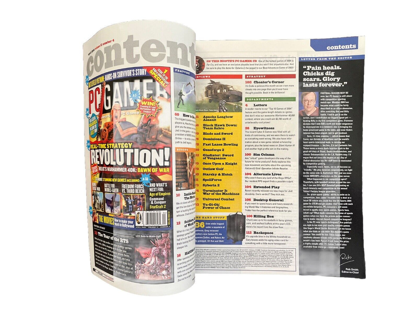 Classic PC Gamer Computer Video Game Strategy Magazine #122 Revolution!