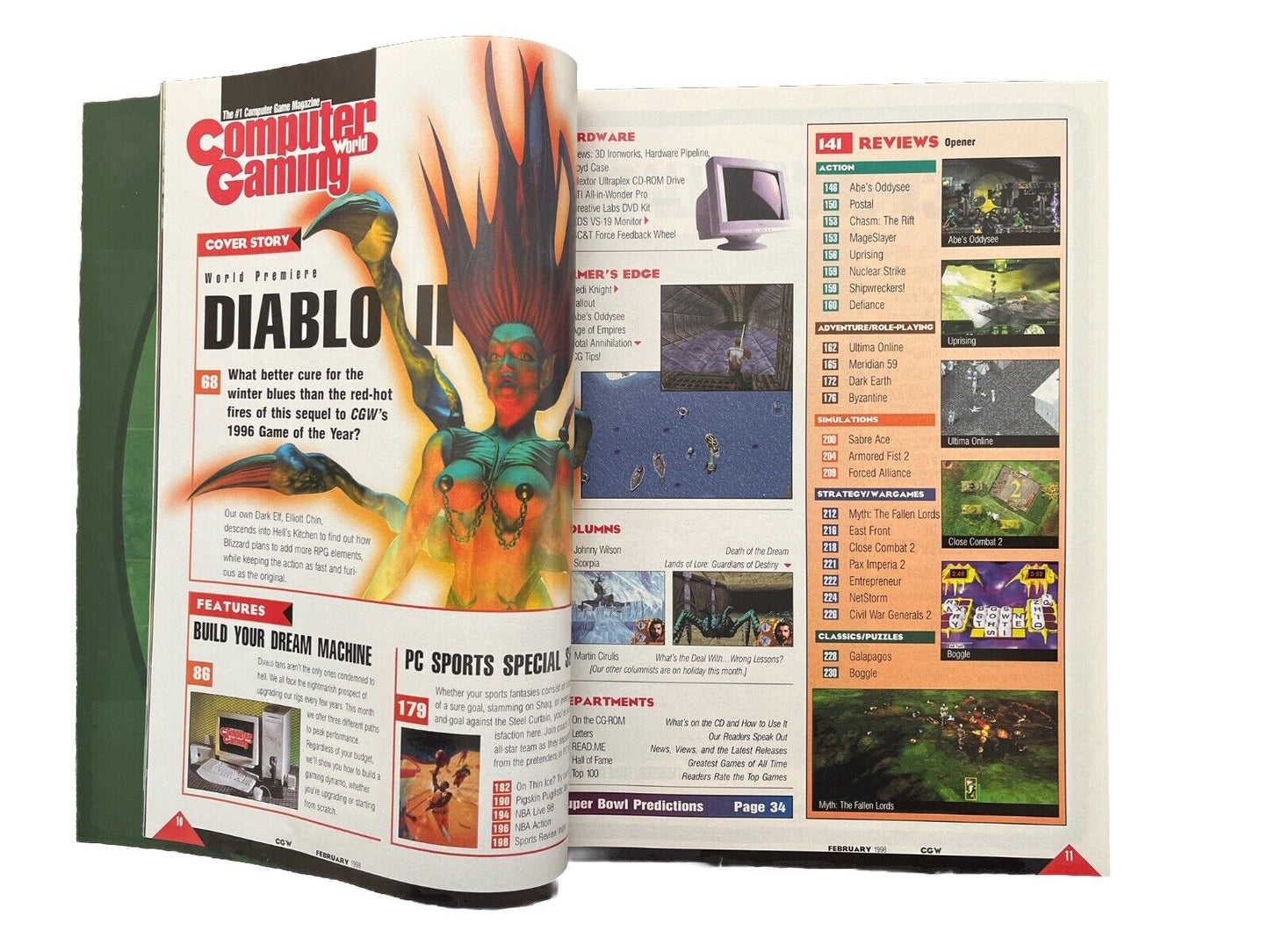Computer Gaming World Strategy Magazine #163 Feb 1998 Diablo II