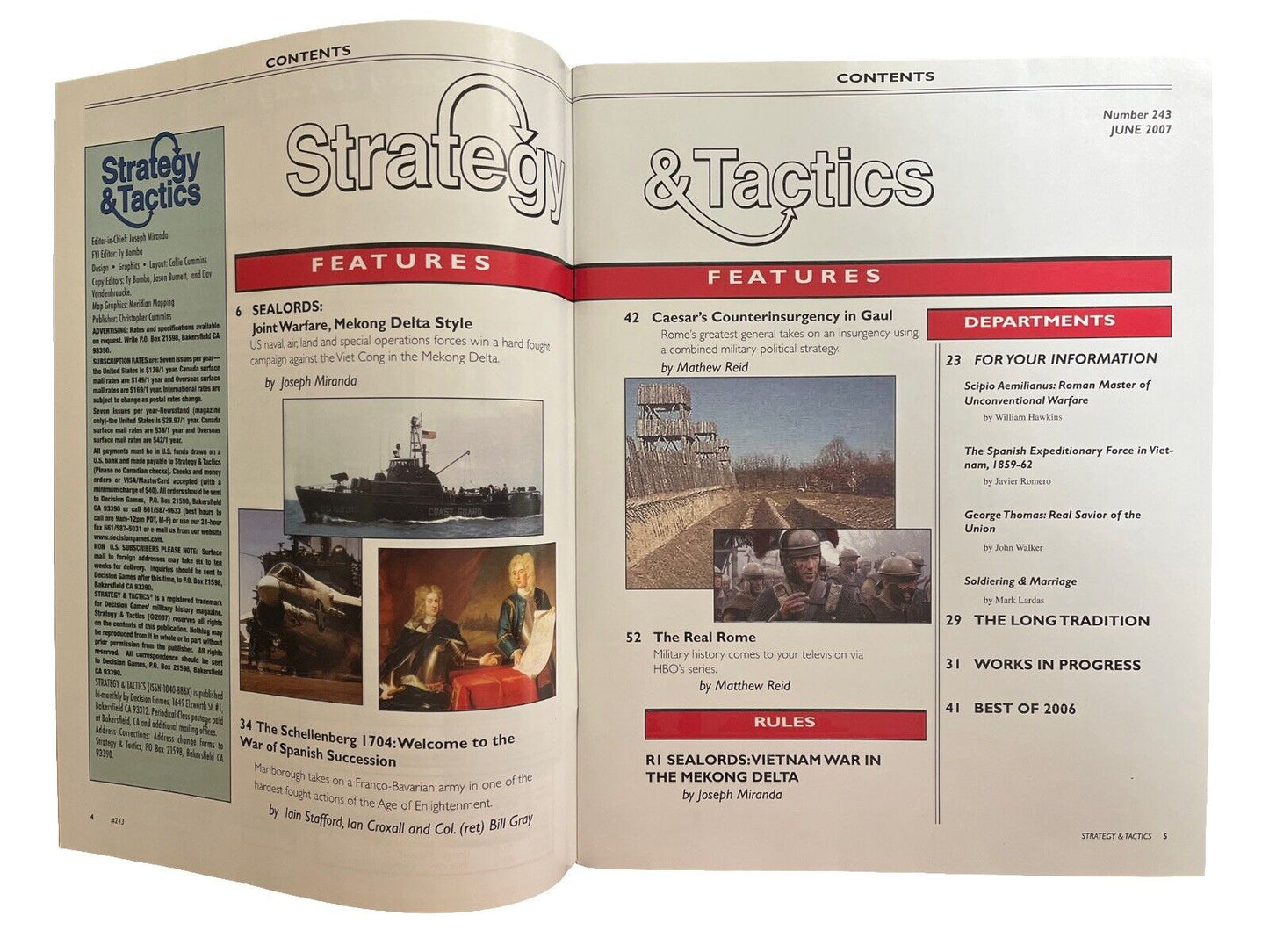 Strategy & Tactics Magazine #243 With Tabletop Game Sealords on the Mekong Delta