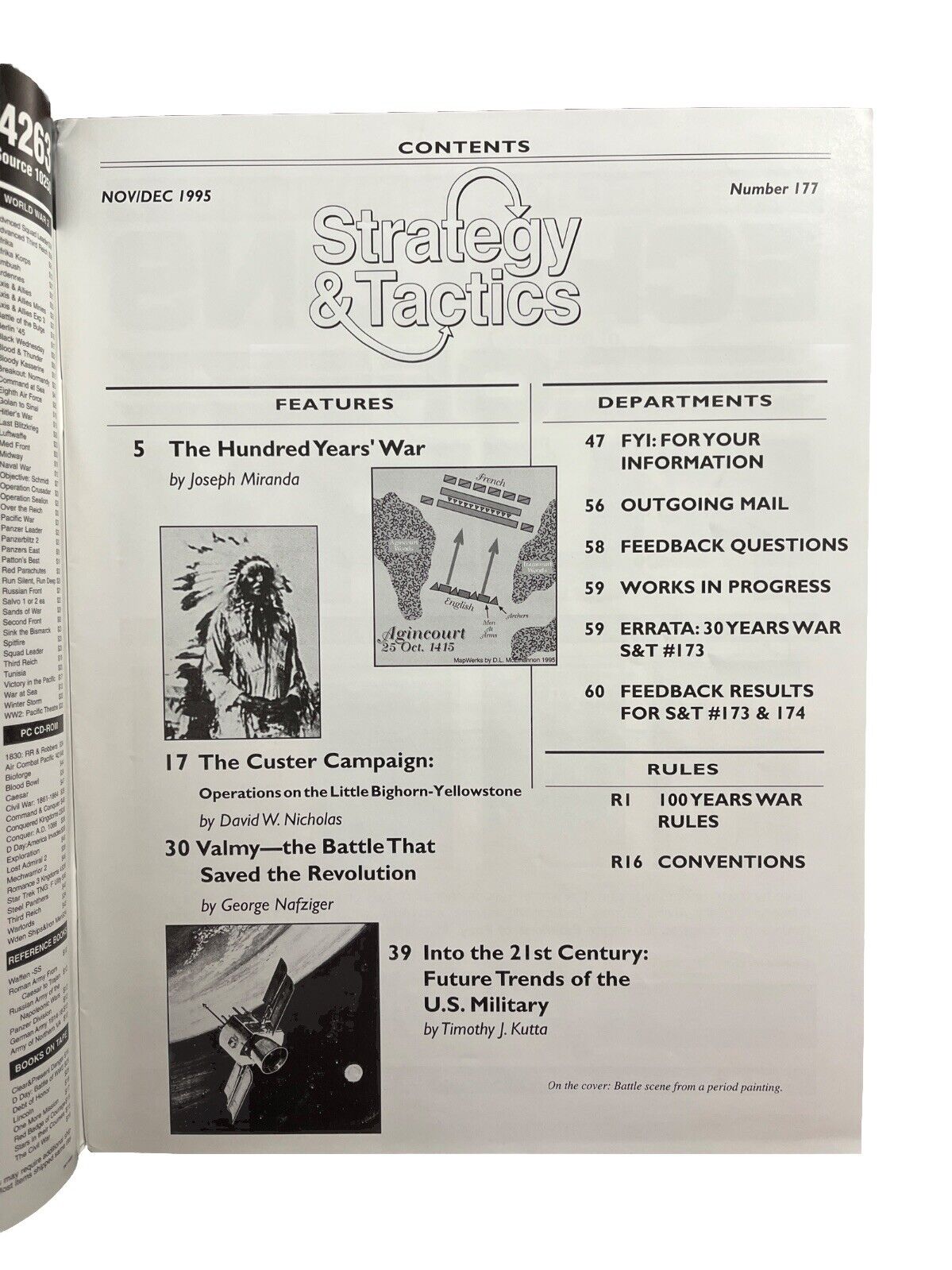 Strategy & Tactics Wargame Magazine #177 Nov/Dec 1995 The Hundred Years’ War