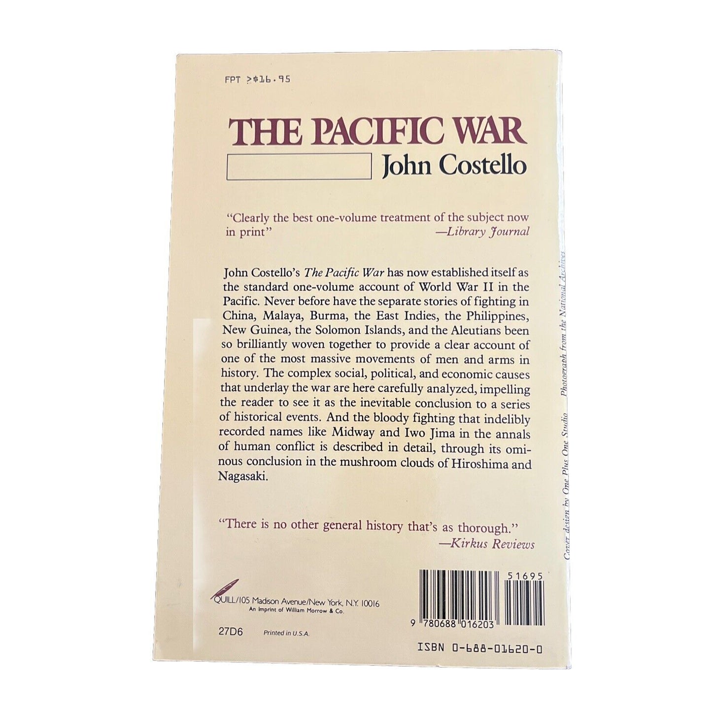 The Pacific War : 1941-1945 by John Costello (1981, Trade Paperback)