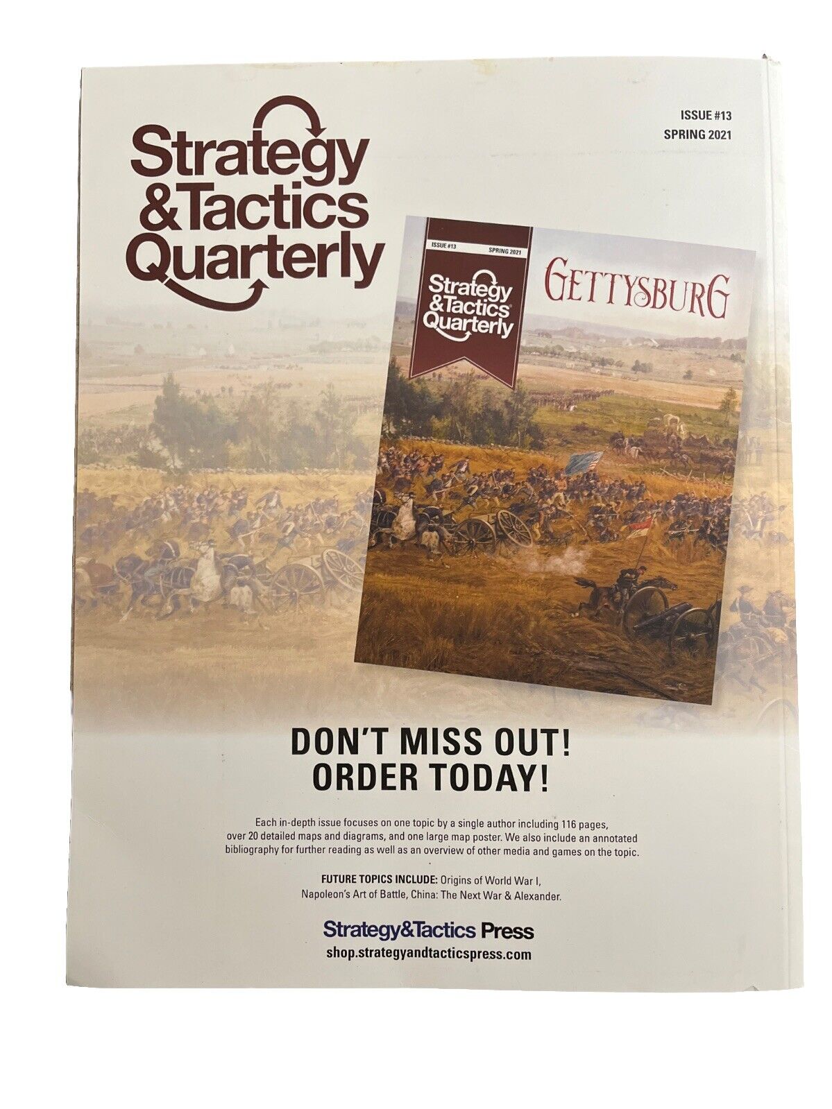 Strategy & Tactics Quarterly War Game Magazine #12 Winter 2020 Dreadnoughts