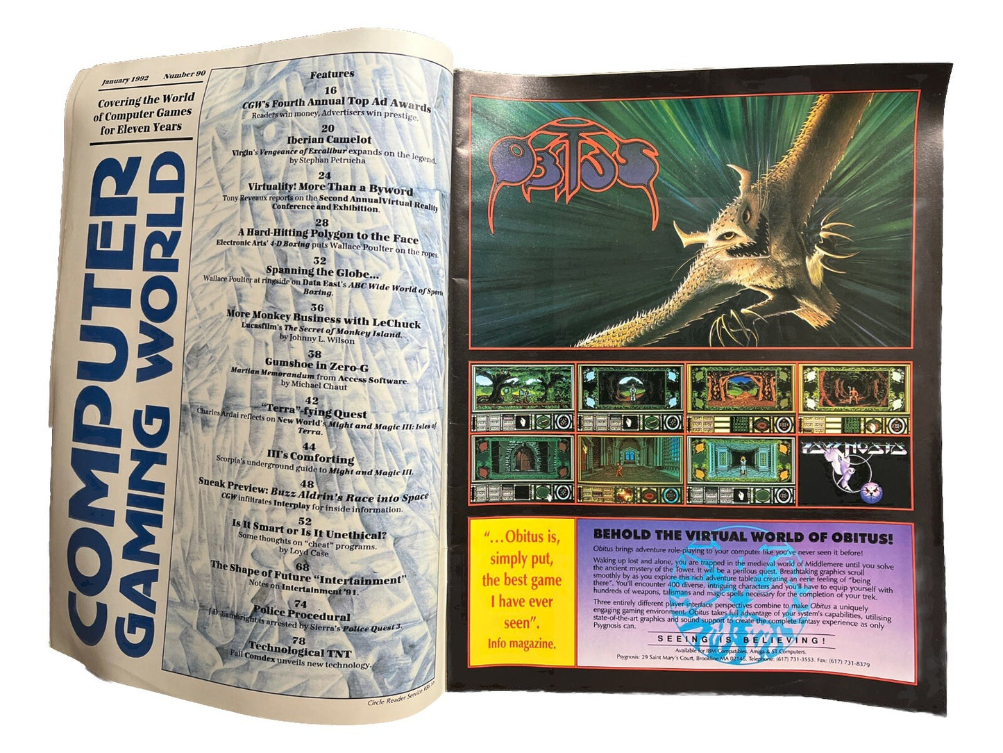 Computer Gaming World Strategy Mag #90 Strategic Studies Group’s Carriers At War