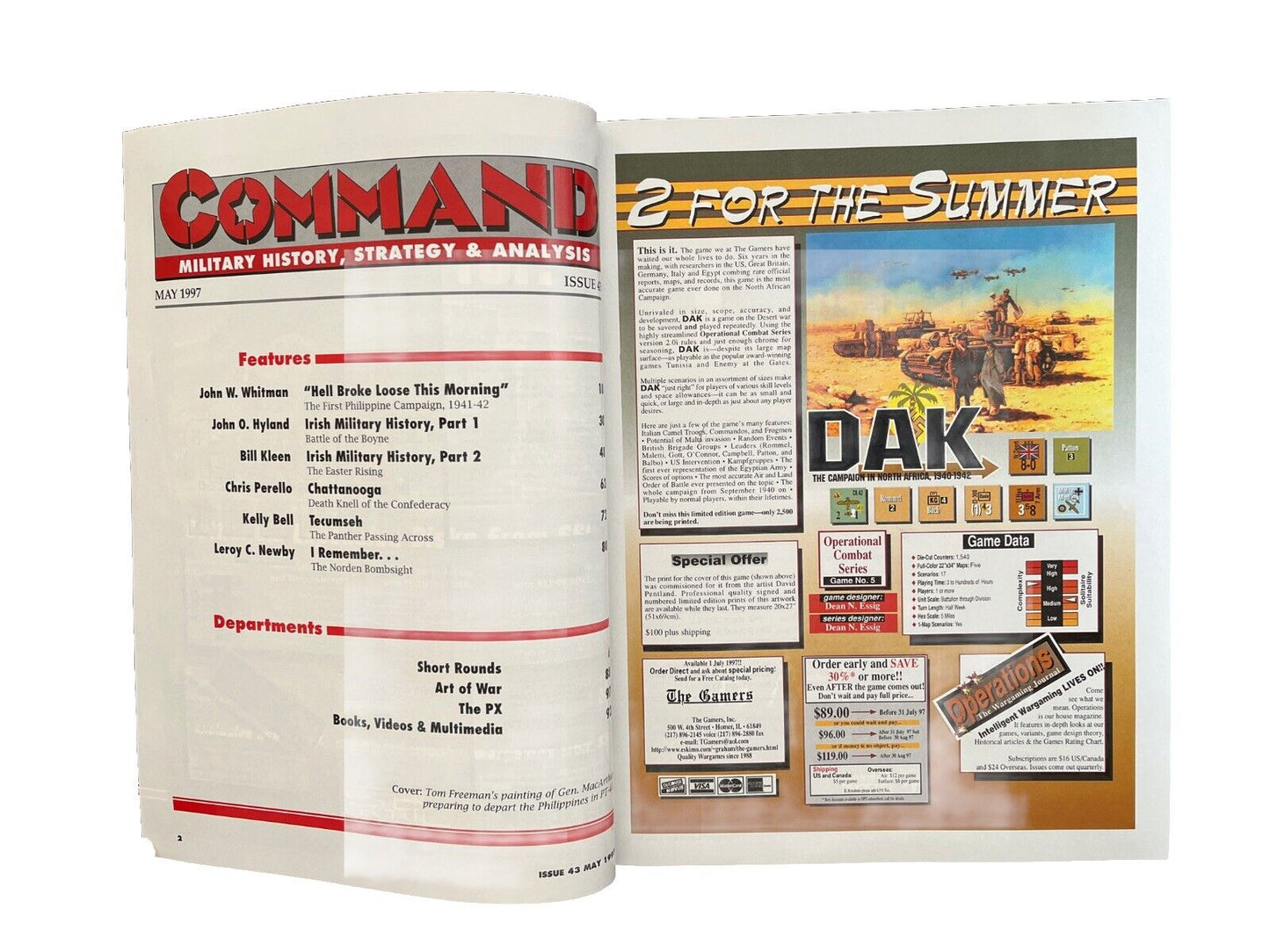 XTR Collectable Command Wargame Magazine #43 1997 - Defeat In The Philippines