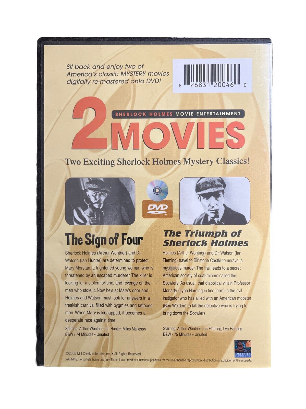 Classic Detective Show Sign of Four And The Triumph of Sherlock Holmes DVD 2005