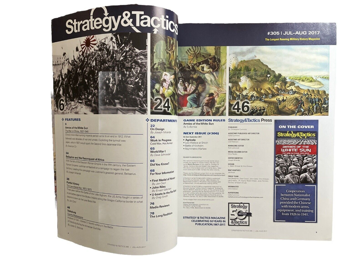 Strategy & Tactics Magazine #305 With History WarGame - Armies Of The White Sun