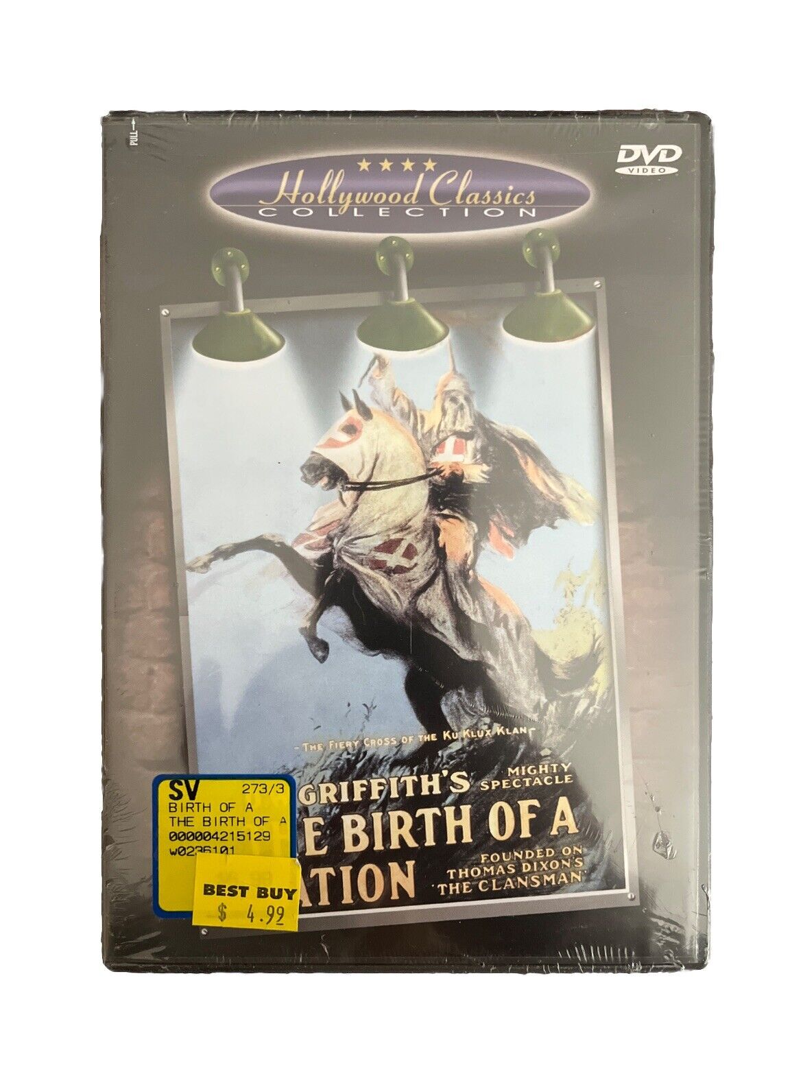 Collectable Vintage Movie The Birth of a Nation DVD 1915 Black and White