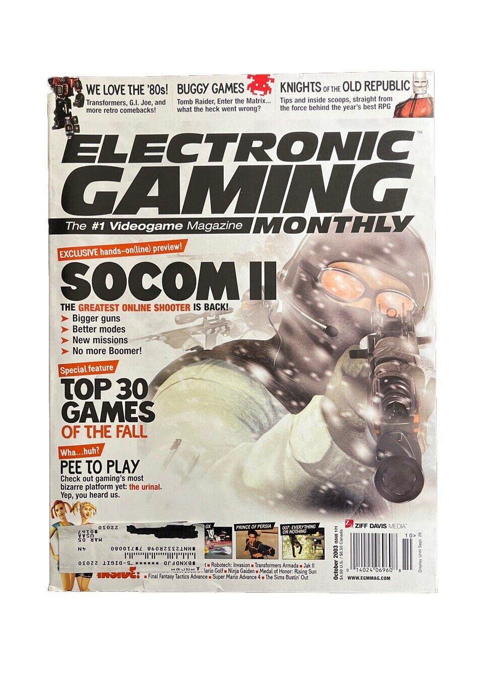 Electronic Gaming Magazine #171 October 2003 Socom II PC Gaming