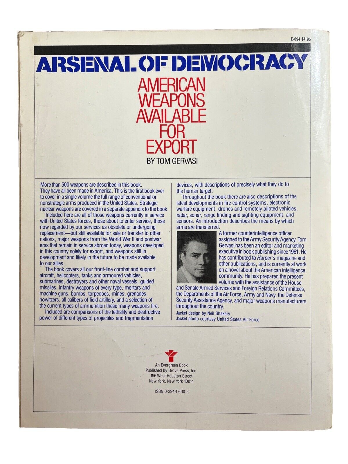 Book Arsenal of Democracy: American Weapons Available Export by Tom Gervasi