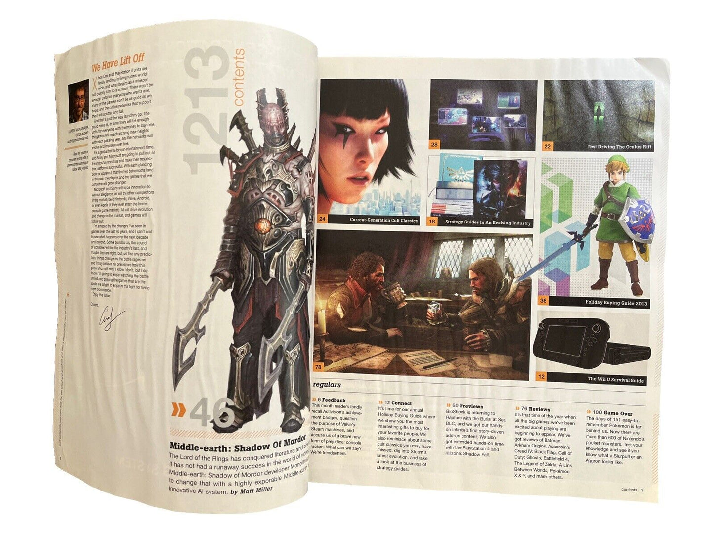 December 2013 Game Informer #248 Game Magazine Middle Earth Shadow of Mordor