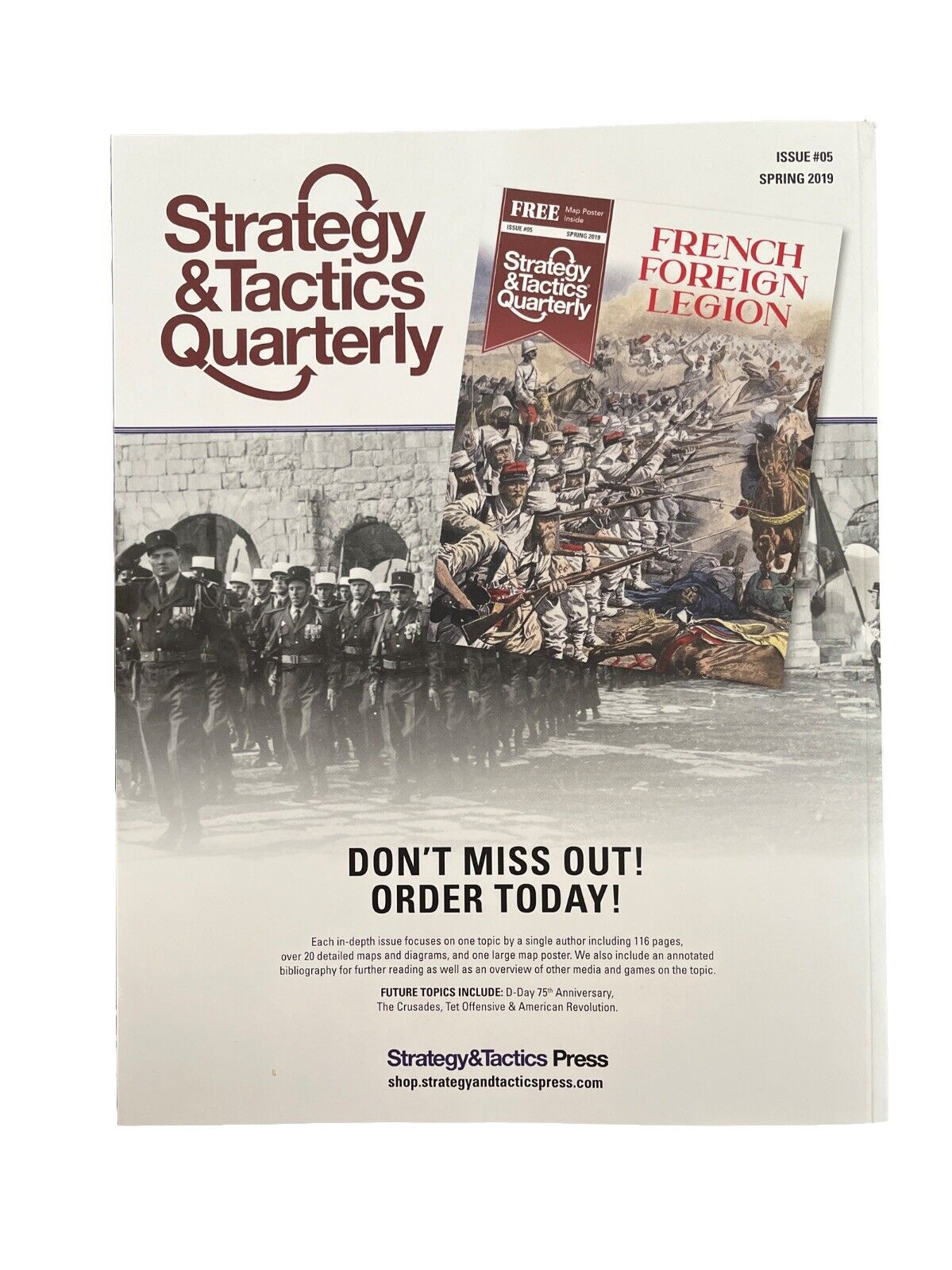 Strategy & Tactics Military History Magazine #4 With Map Poster - World War III