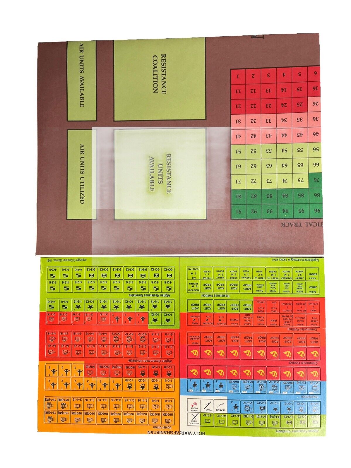 Strategy & Tactics Combat Wargame Magazine #147 1991 Holy War: Afghanistan