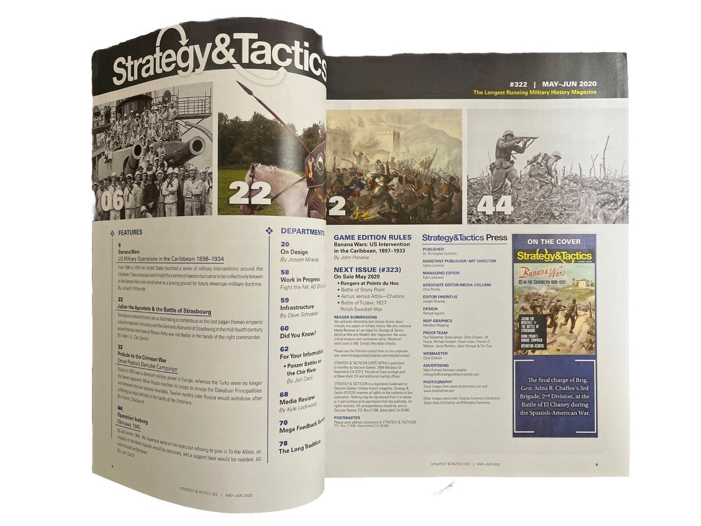 Vintage Strategy & Tactics Board Game Magazine #322 May-Jun 2020 - Banana Wars