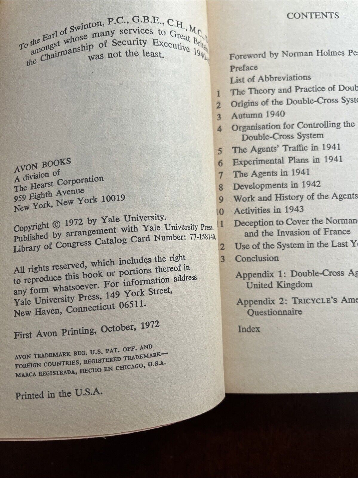 The Double-Cross System in the War of 1939 to 1945 J C Masterman Vintage Book