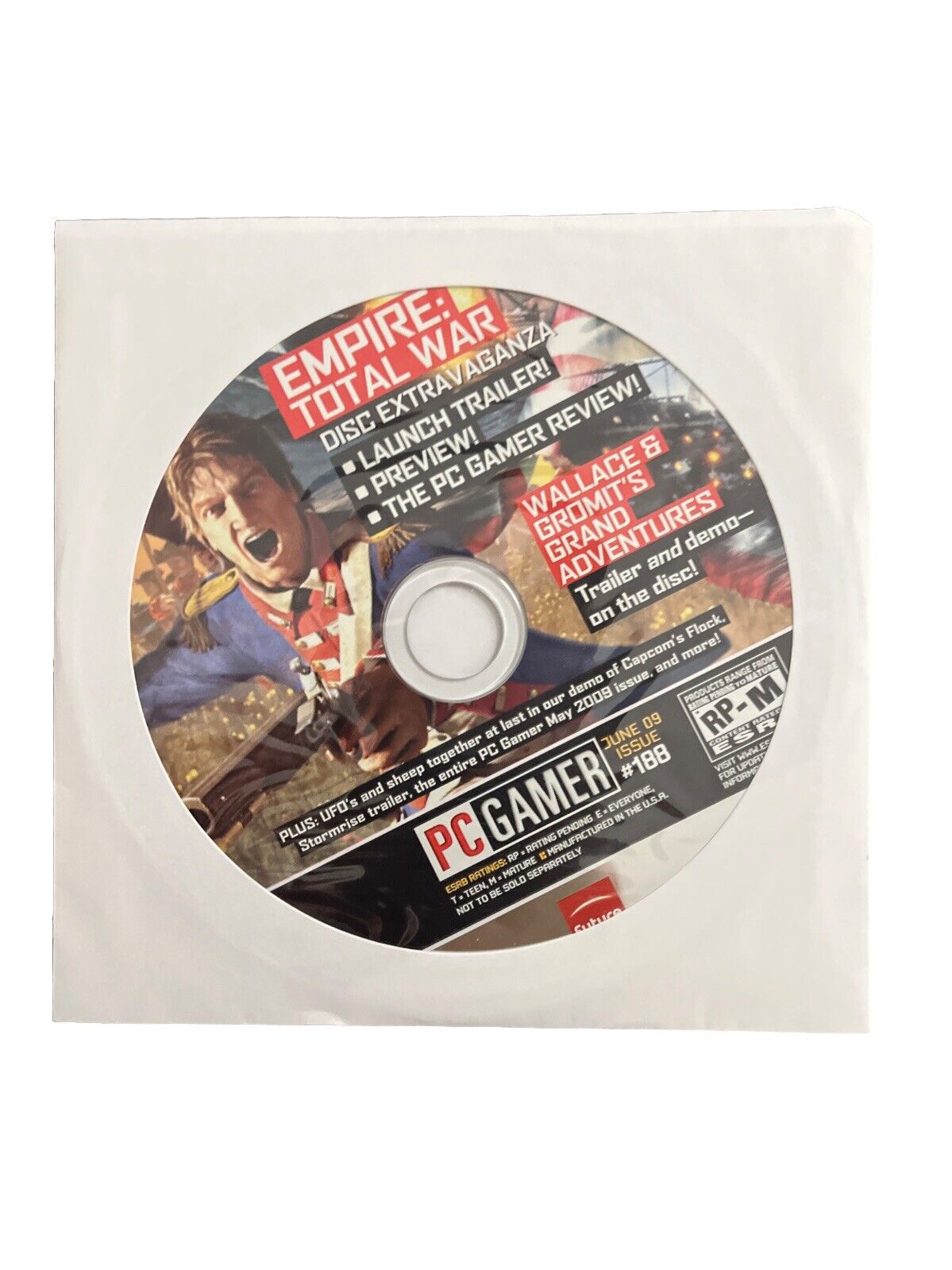 JUNE 2009 PC GAMER #188 Computer video game magazine - BORDERLANDS - Demo Disc