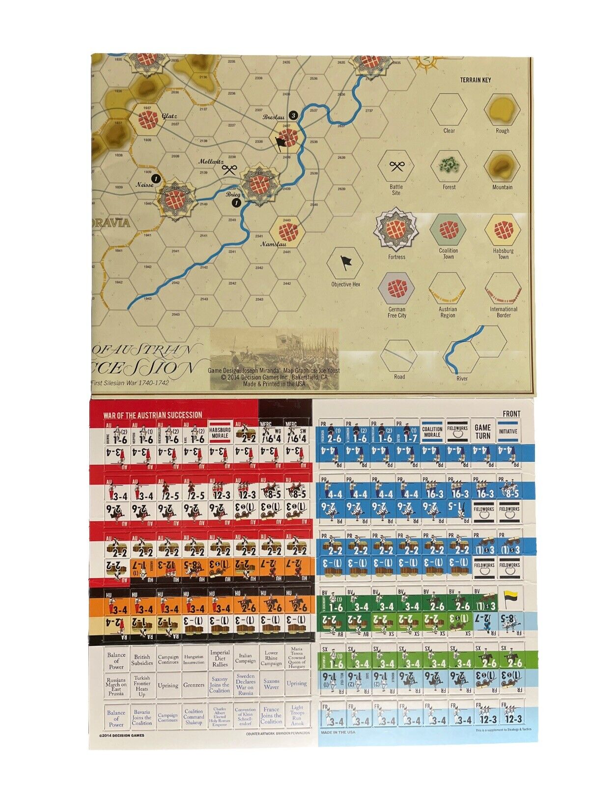 Strategy & Tactics Wargame Mag #289 With Board Game - War Of Austrian Succession