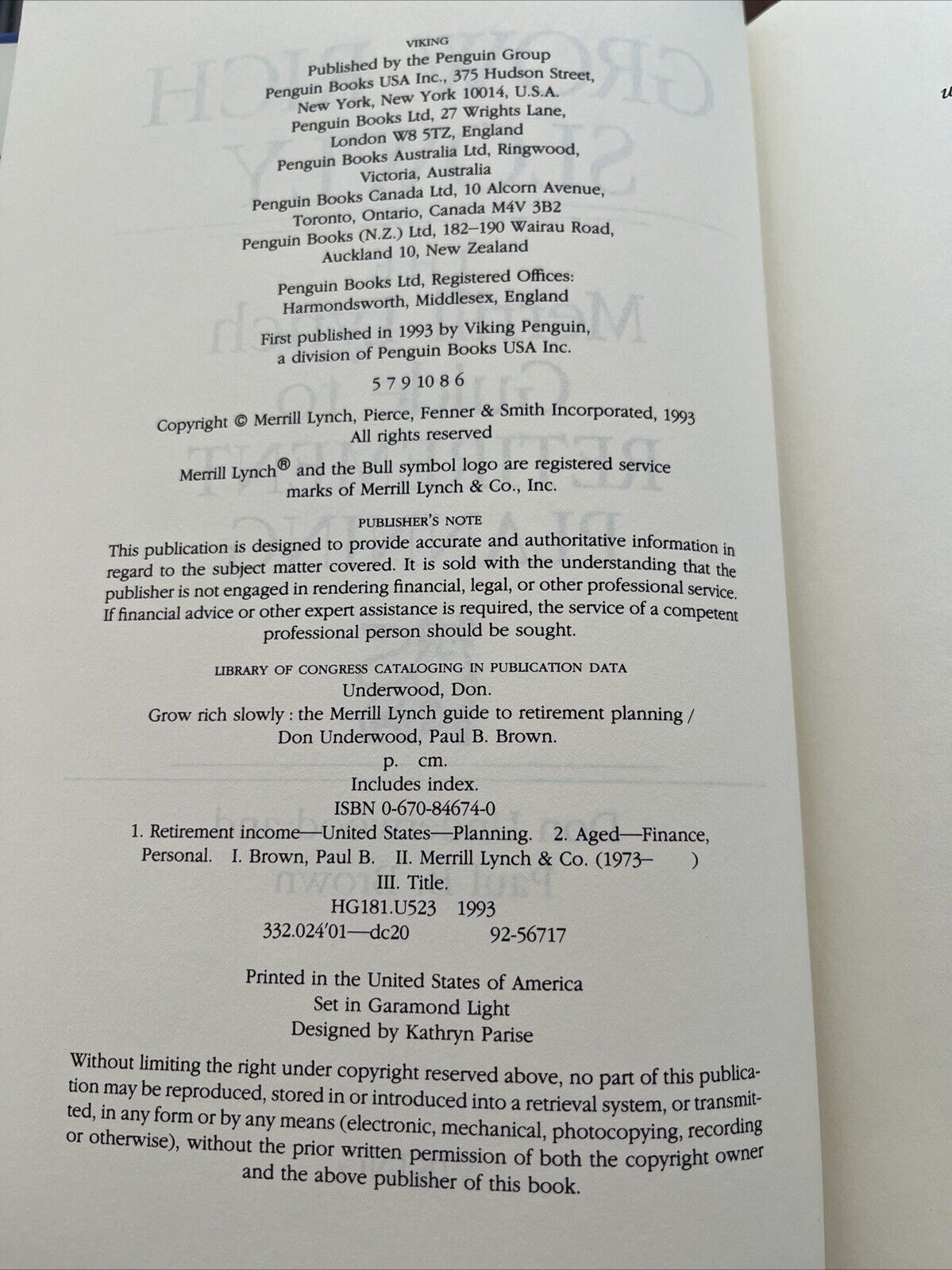 Grow Rich Slowly : The Merrill Lynch Guide to Retirement Planning