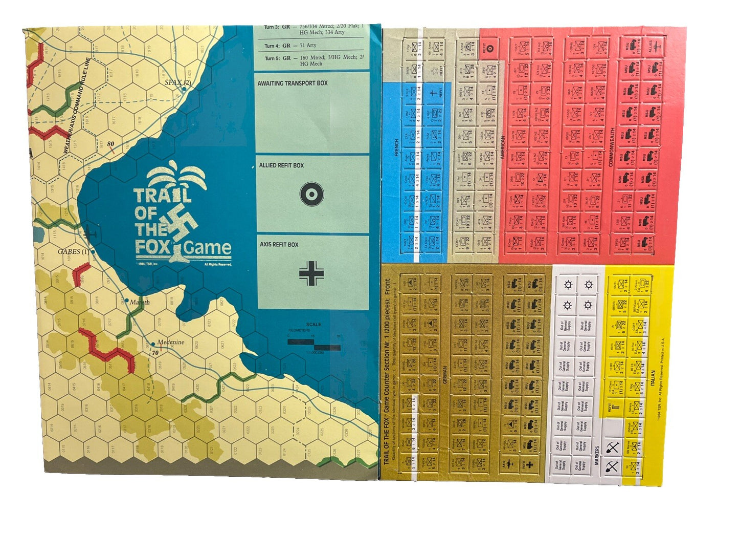 Strategy & Tactics Wargame Magazine #97 Trail Of The Fox The Fight For Tunisia