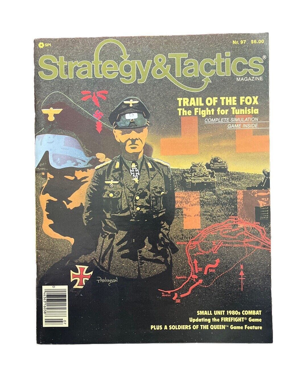 Strategy & Tactics Wargame Magazine #97 Trail Of The Fox The Fight For Tunisia