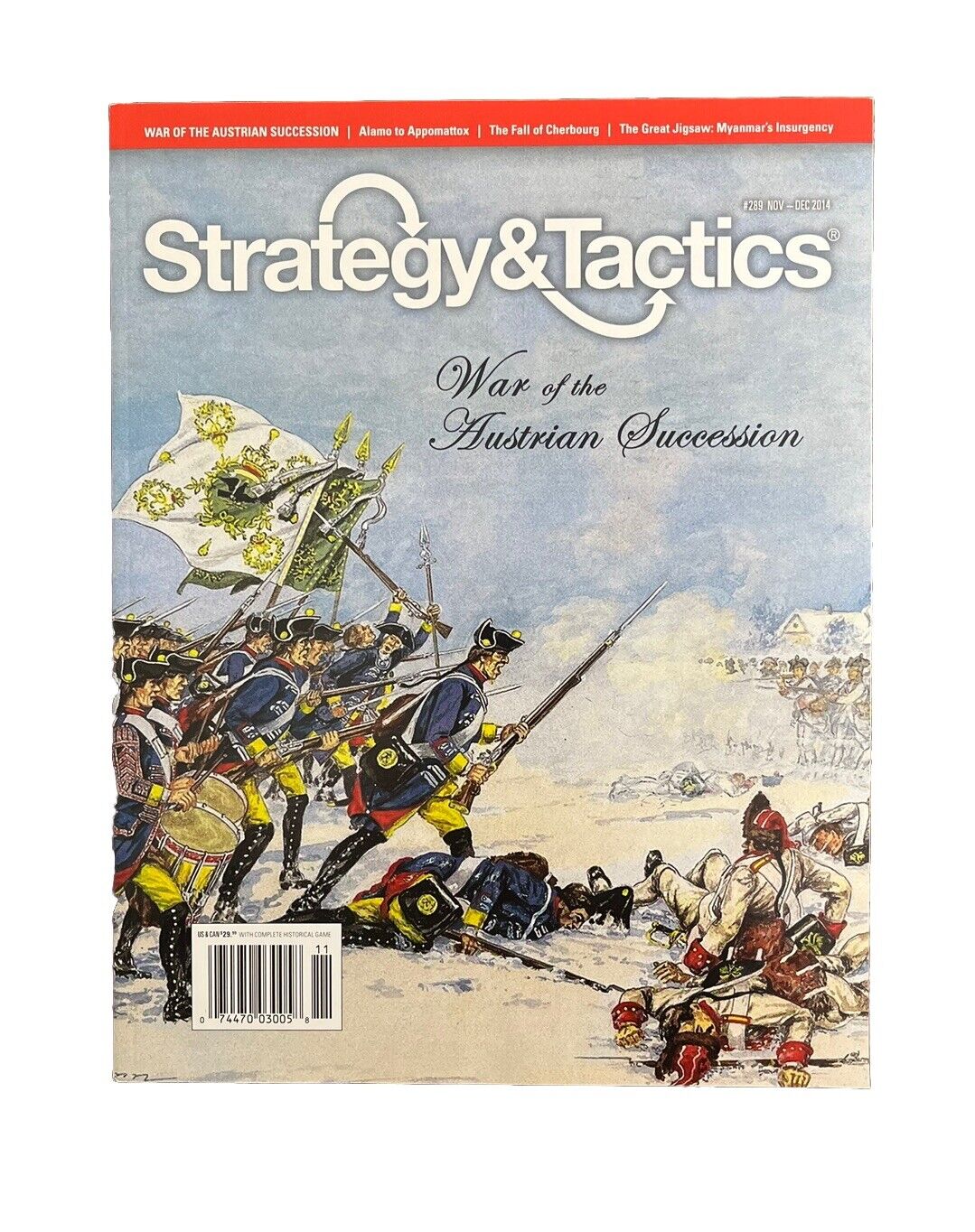 Strategy & Tactics Wargame Mag #289 With Board Game - War Of Austrian Succession