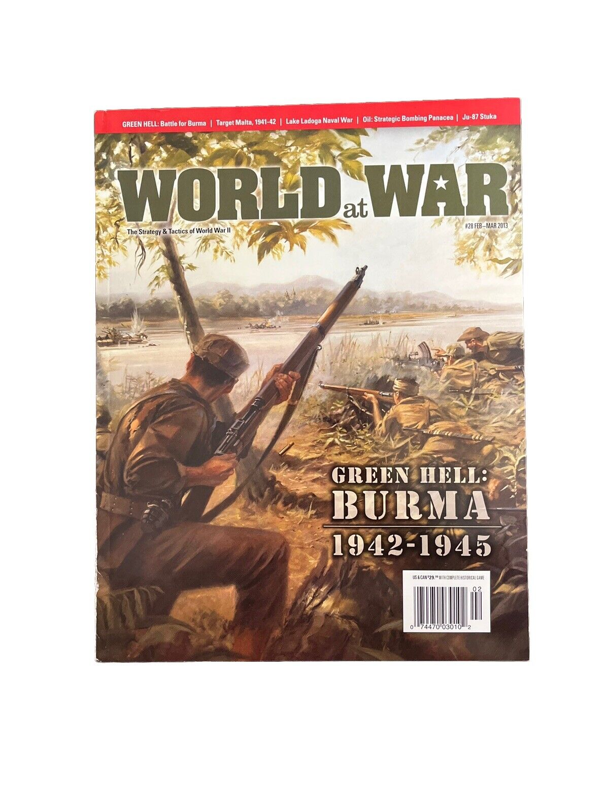 World at War Magazine #28 With Historical Game - Green Hell: Burma 1942-1945