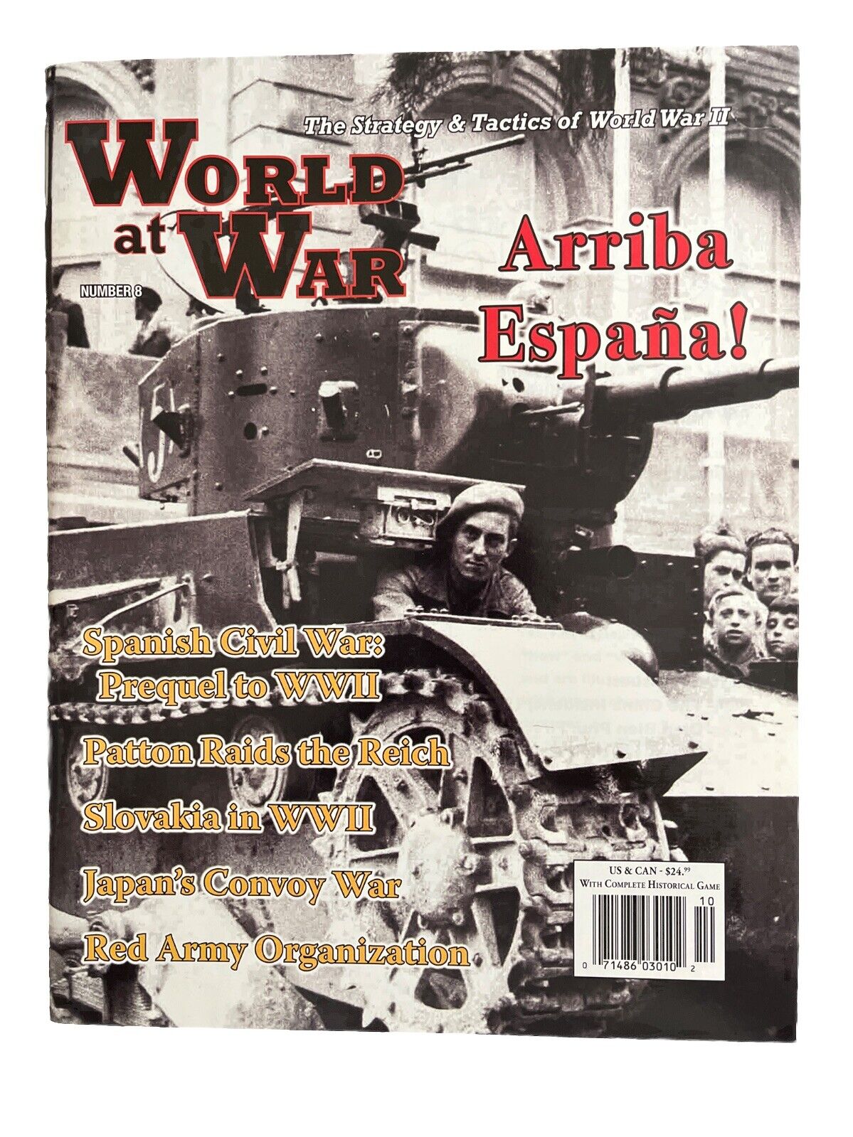 World at War Game Magazine With Complete Game #8 Oct-Nov 2009 - Arriba Espana!