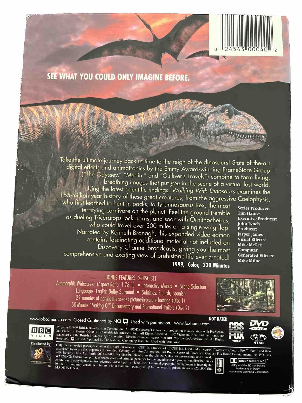 Walking With Dinosaurs : 2 Disc Set - (DVD)