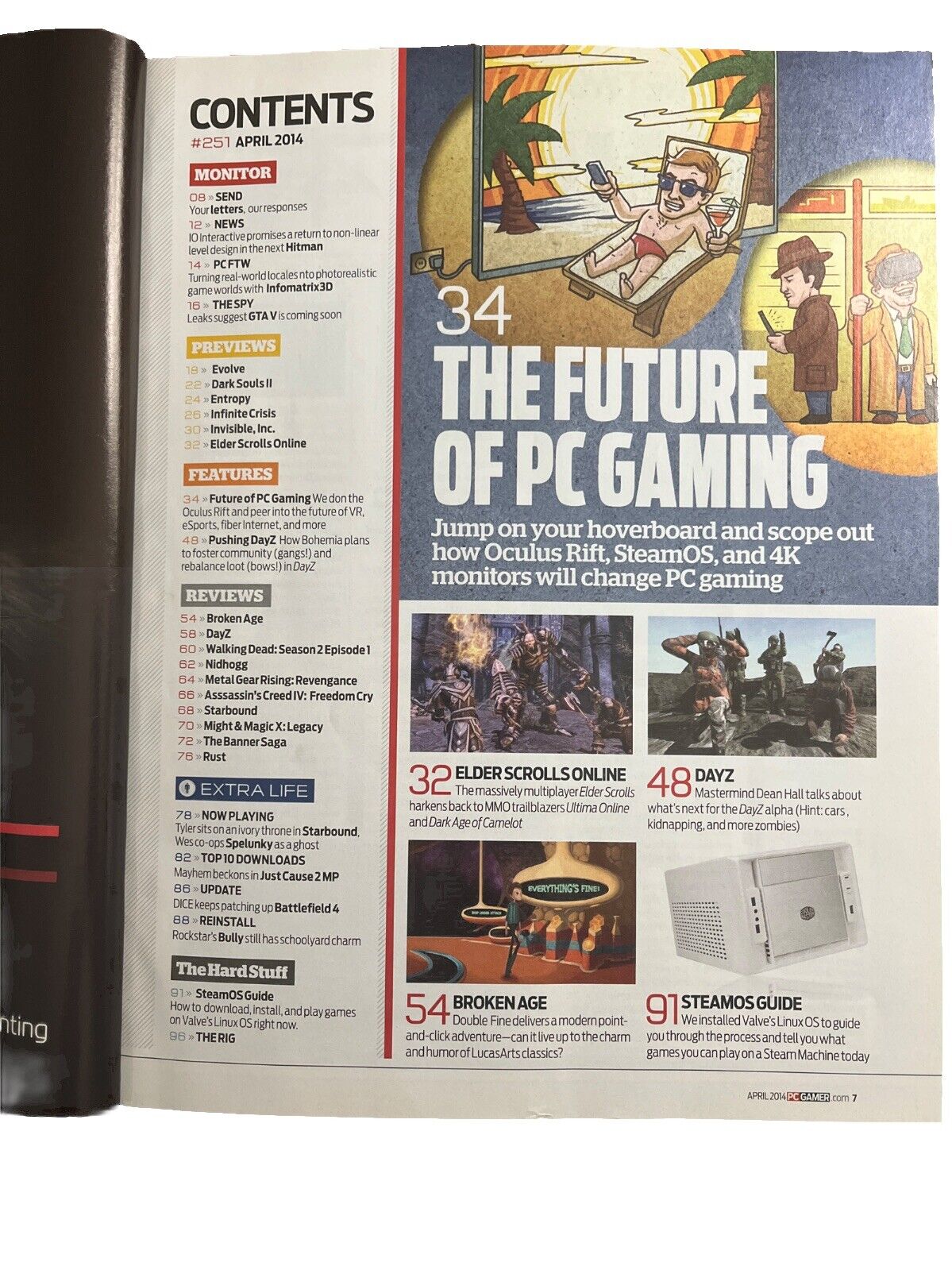 #251 APRIL 2014 PC GAMER Computer video game magazine - FUTURE OF PC GAMING