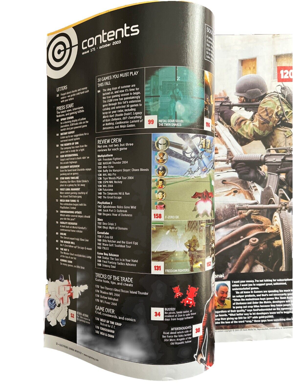 Electronic Gaming Magazine #171 October 2003 Socom II PC Gaming