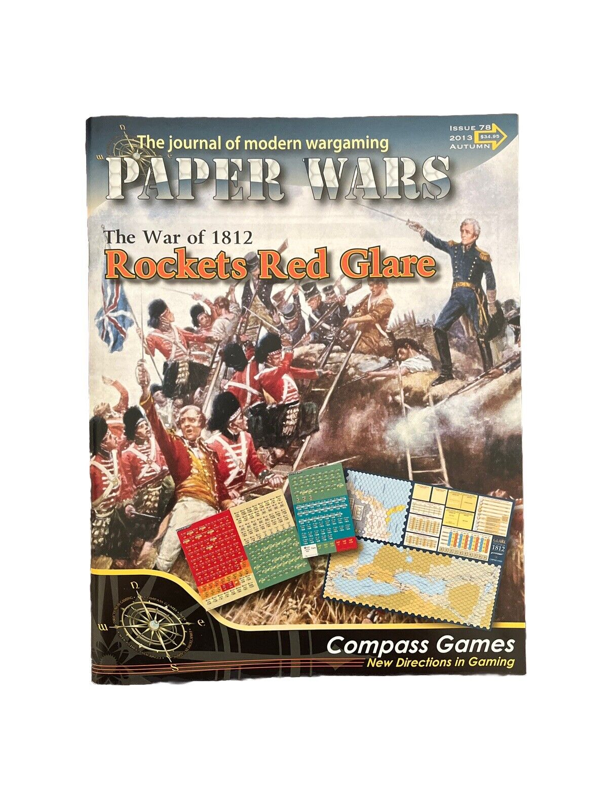 Compass Paper Wars Magazine With Complete Modern War Game #78 Rockets Red Glare