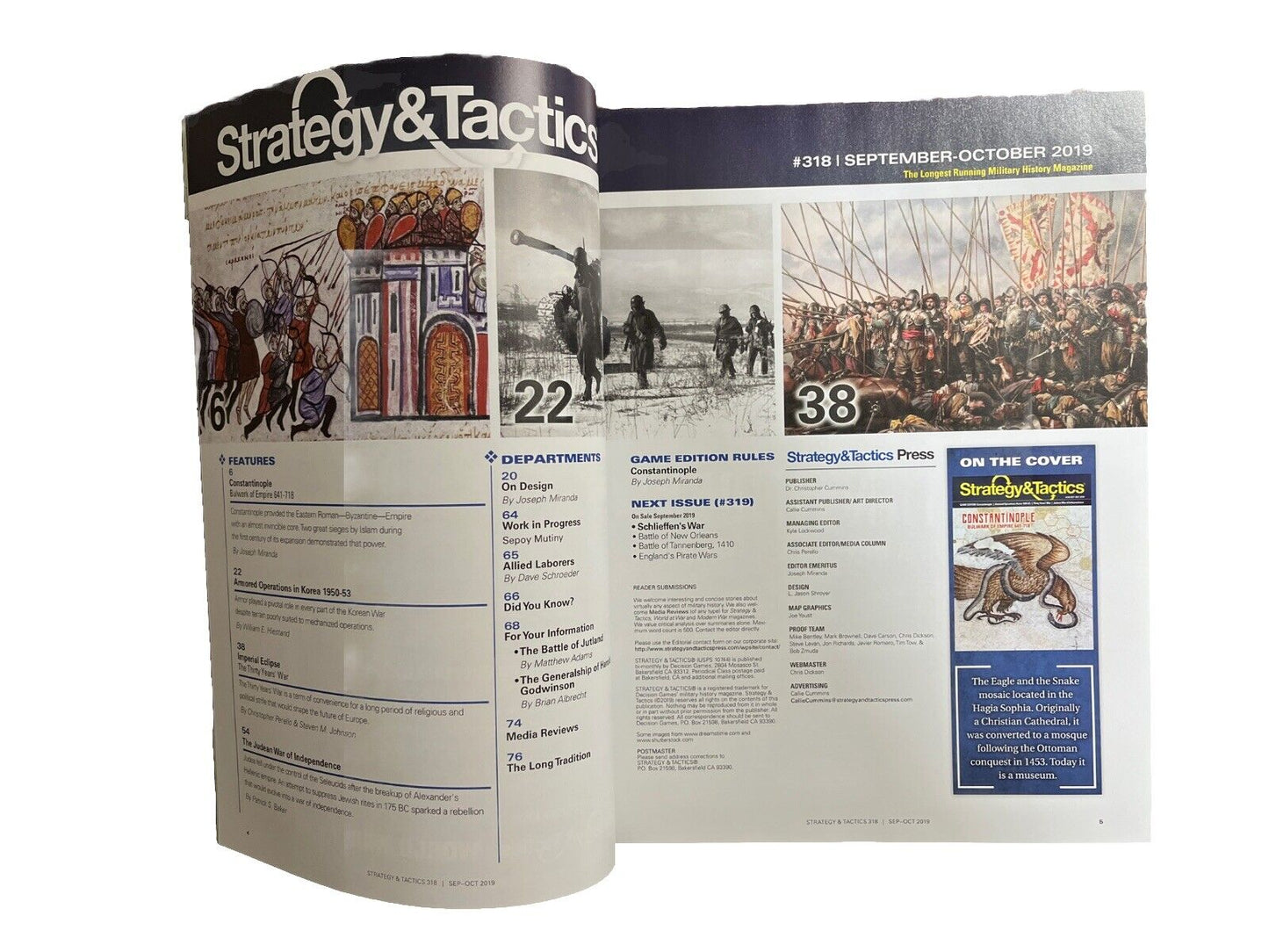 Strategy & Tactics Magazine #318 With Military History War Game - Constantinople