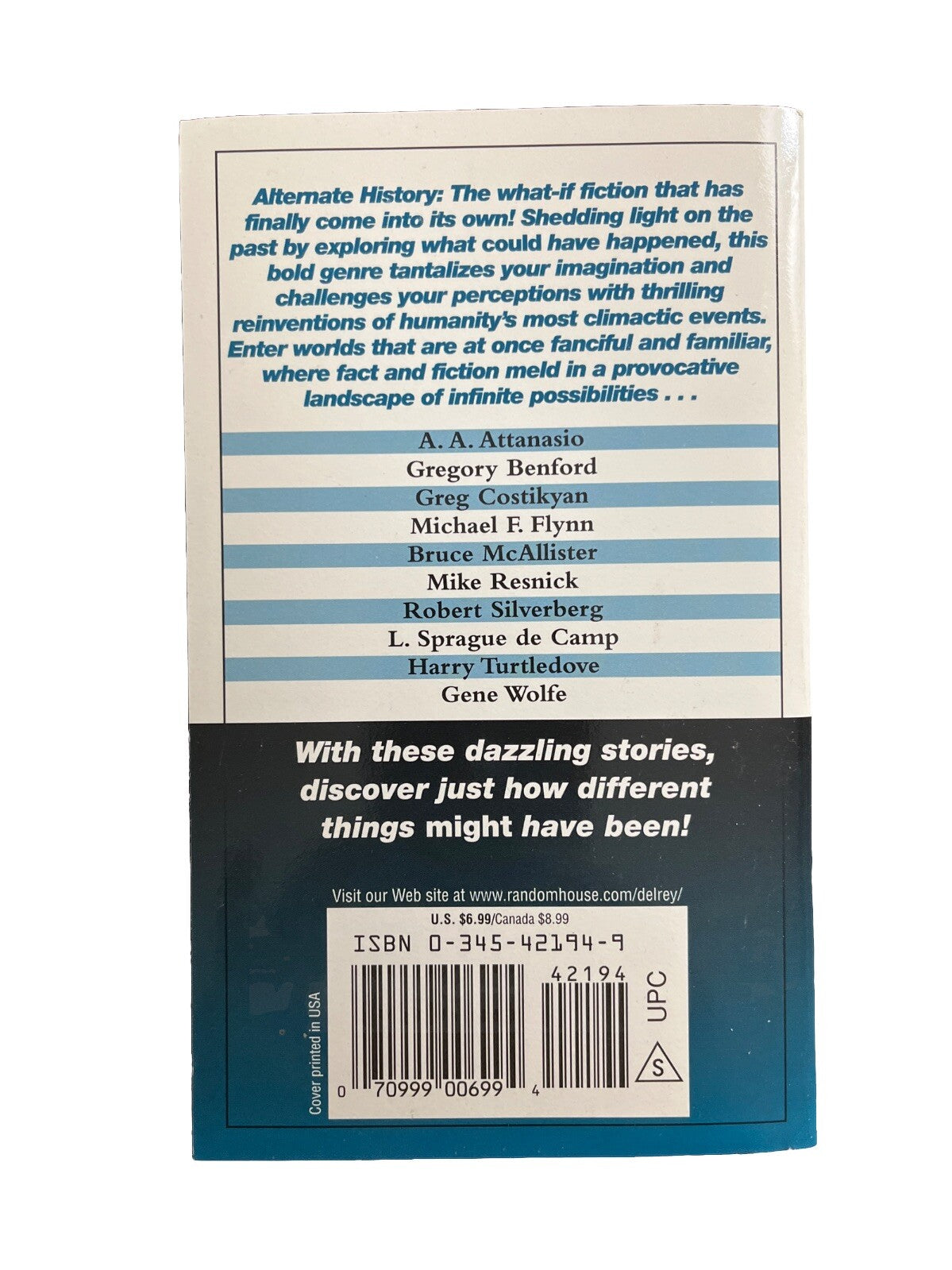 Books Roads Not Taken-Tales of Alternate History (1998 Mass Market paperback)