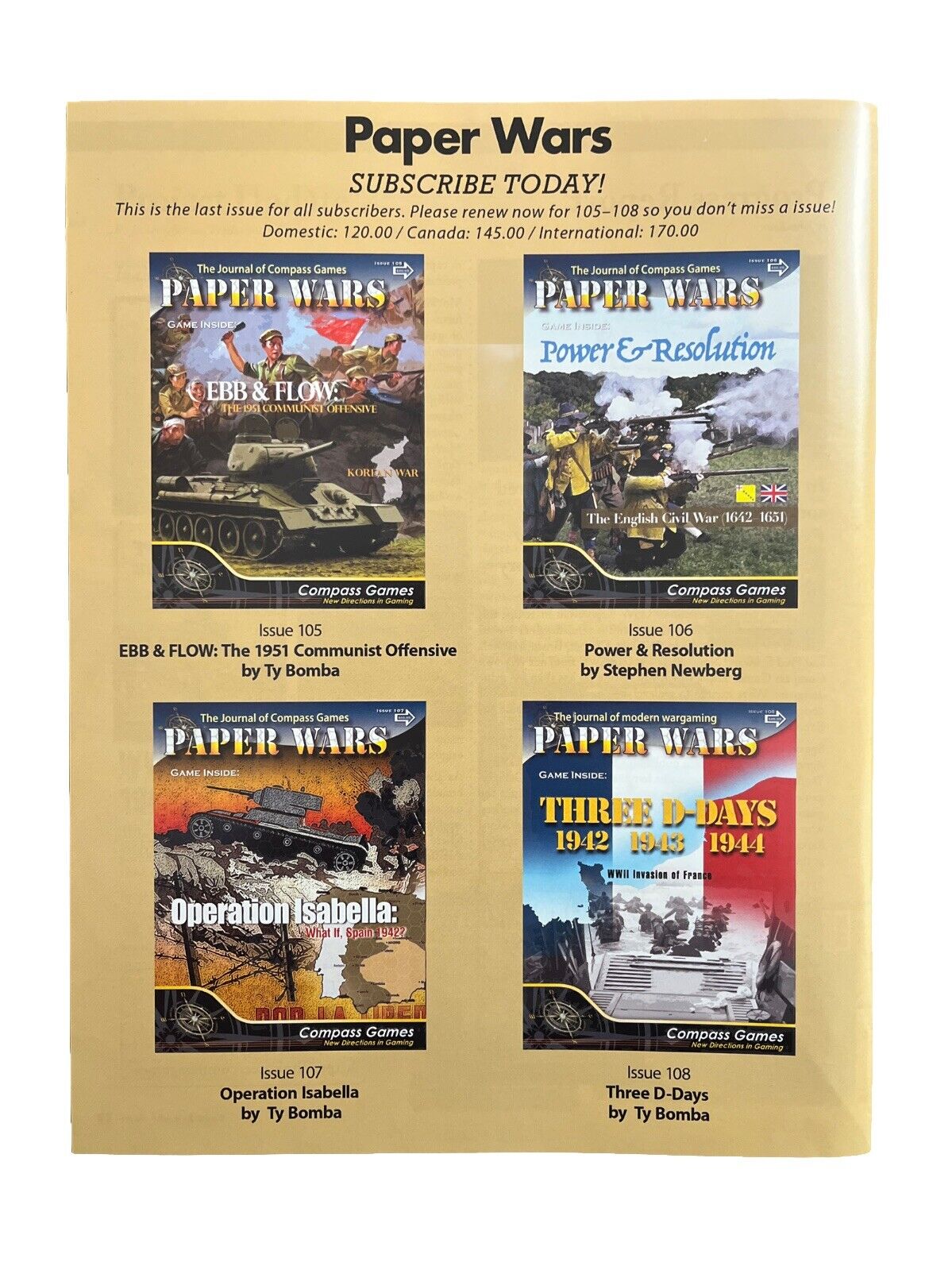 Paper Wars Magazine With A Complete Historical Game #104 Wolfe Tone Rebellion