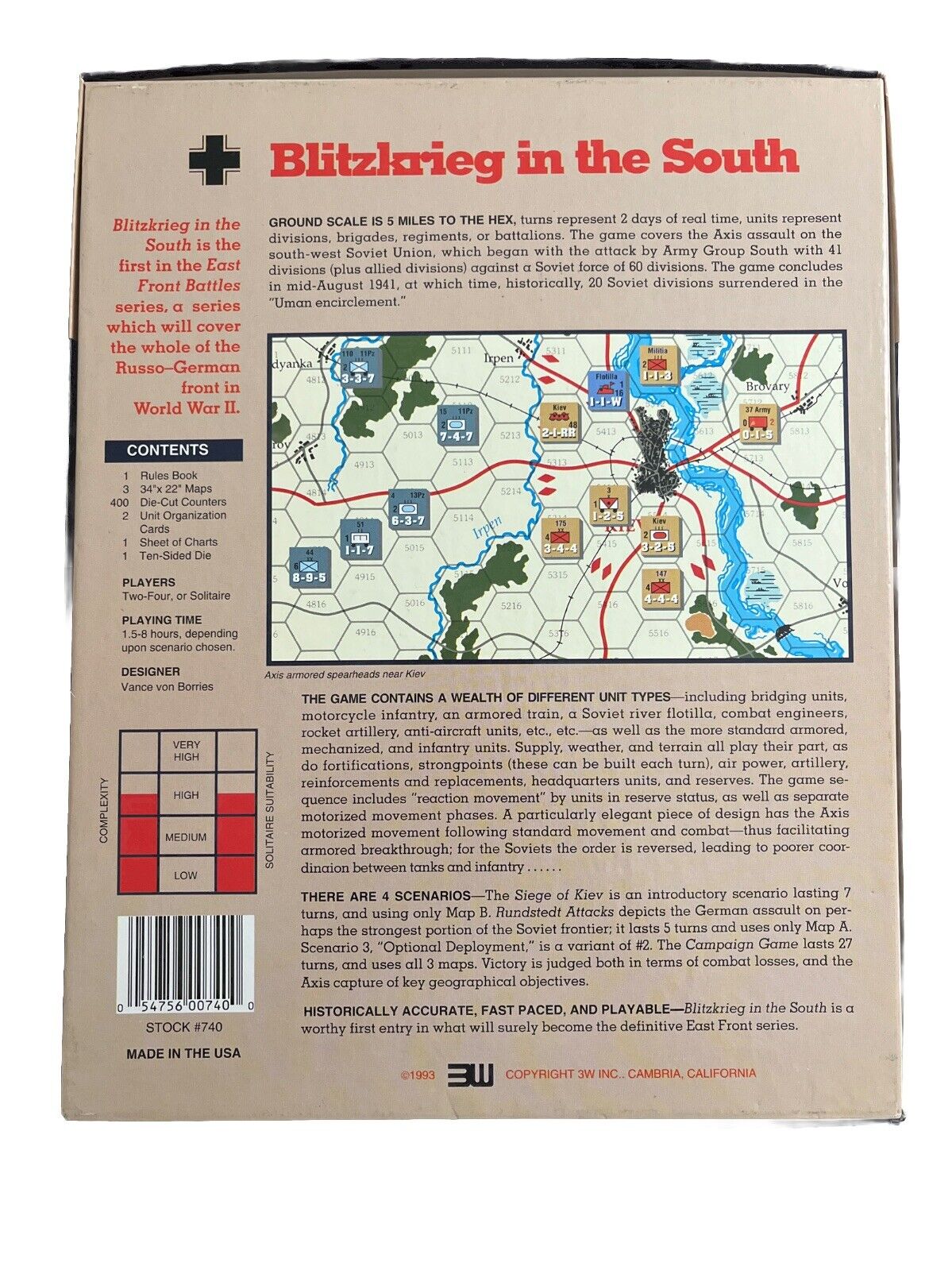 3W War games: East Front Battles I - Blitzkrieg in the South Unpunched