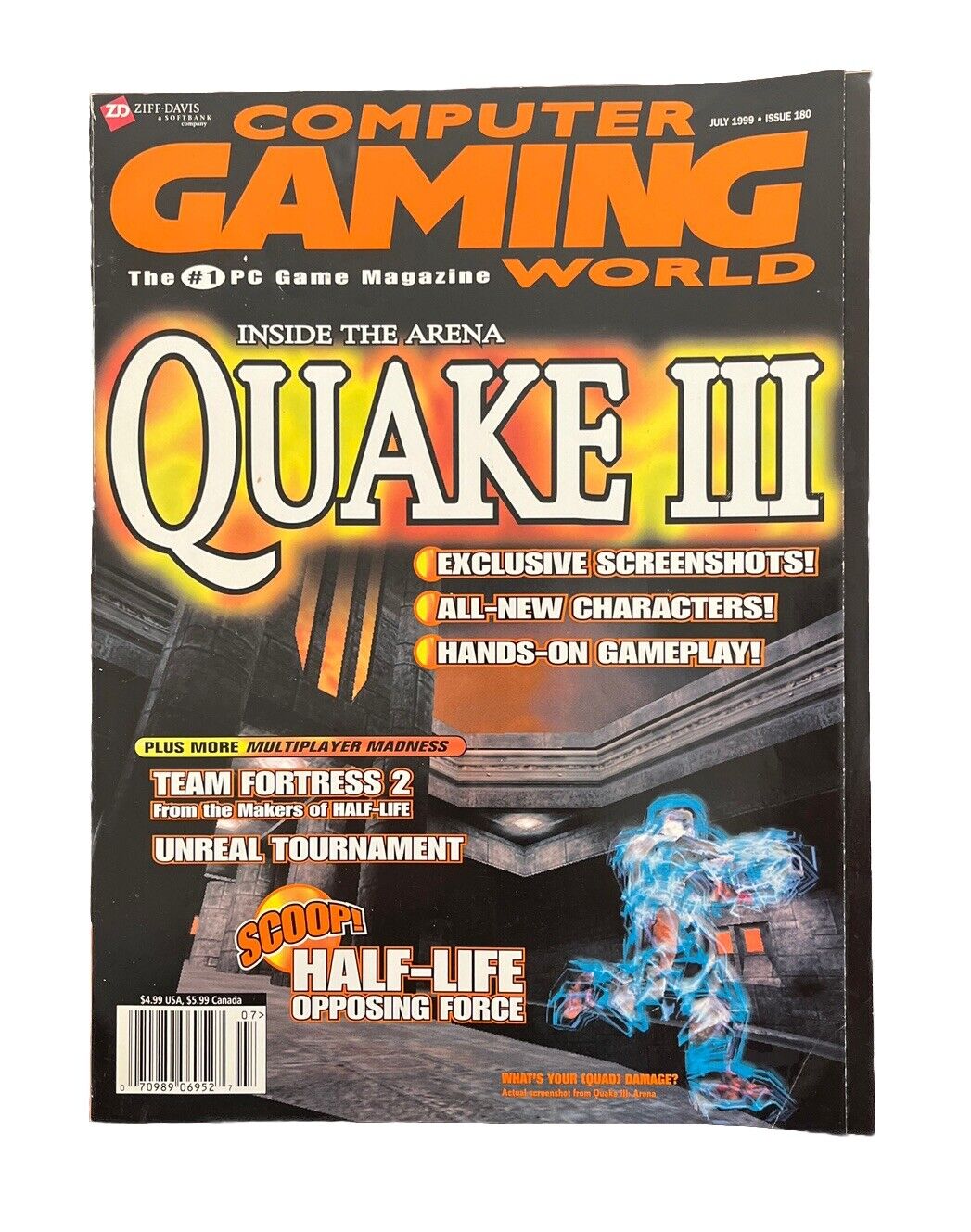 Collectable Vintage Computer Gaming World Magazine #180 July 1999 - Quake III