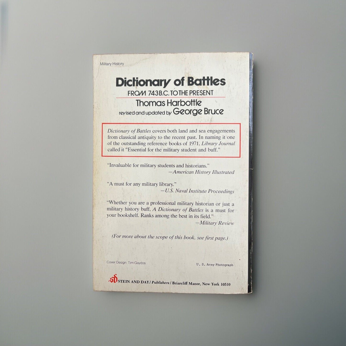 dictionary of battle 1971 revised by George Bruce A selection of Military book 