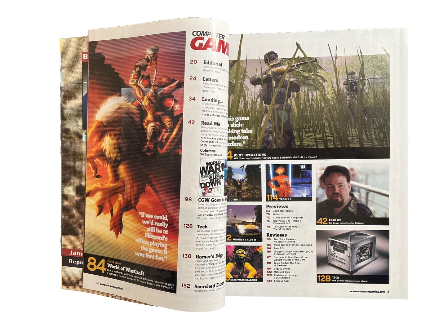 Computer Gaming World Collectable Game Magazine Oct. 2003 #231 World Of Warcraft
