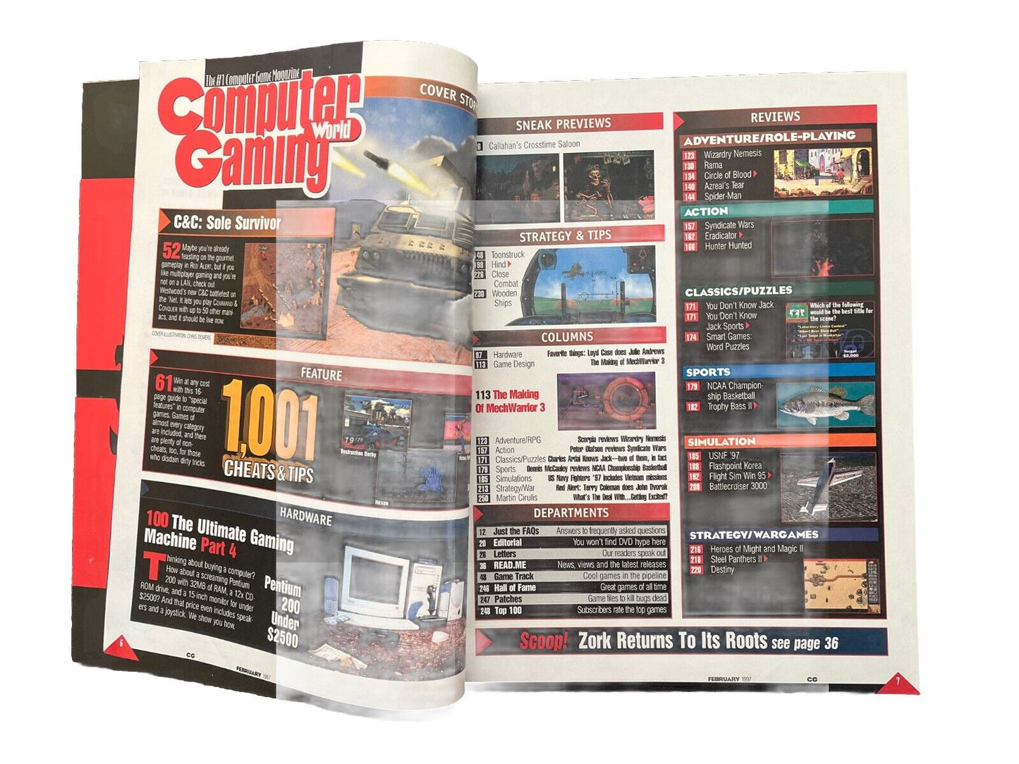 Computer Gaming World Strategy Magazine #151 Feb 1997 C&C: Sole Survivor