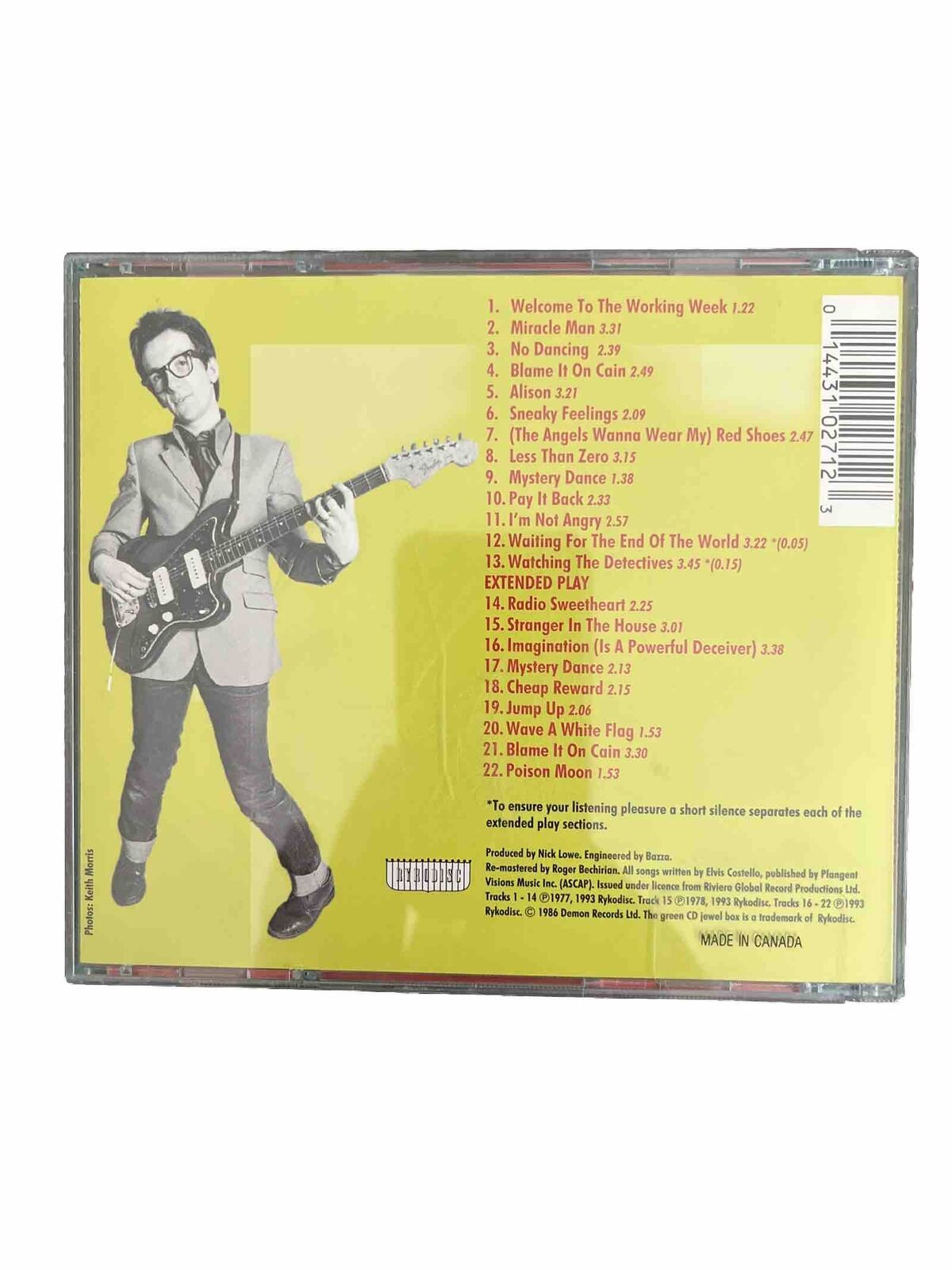 My Aim Is True [Ryko Bonus Tracks] by Elvis Costello (CD, Rykodisc)