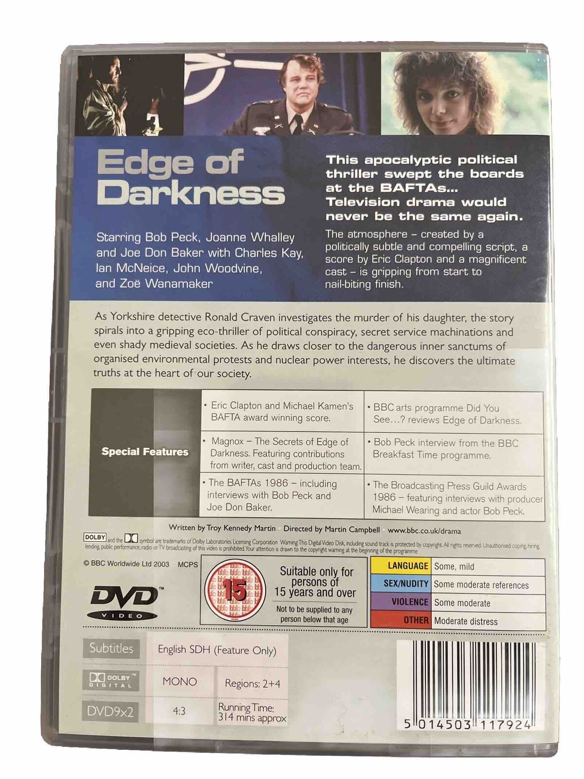 EDGE OF DARKNESS COMPLETE BBC LIKE NEW..FREE SHIPPING