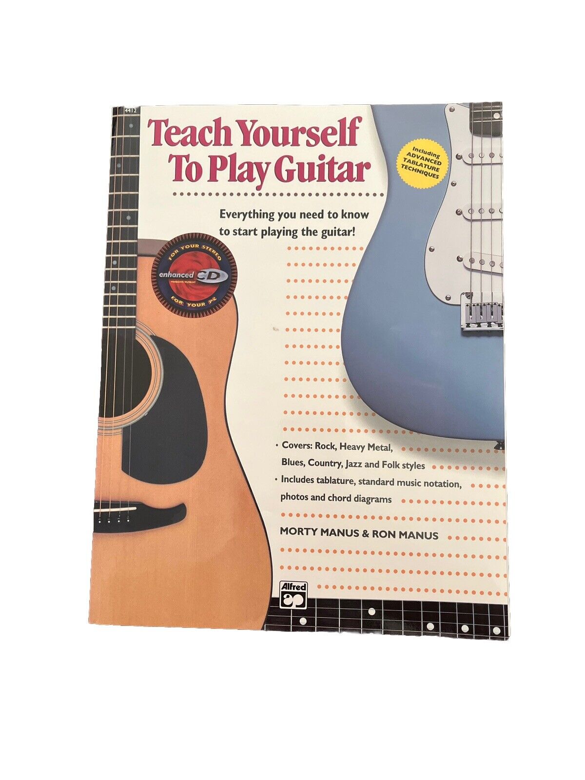 Teach Yourself to Play Guitar by Morty Manus & Ron Manus Without CD